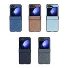 For Samsung Galaxy Z Flip5 5G Diamond Pattern MagSafe Magnetic Folding Phone Case(Sky Blue) - 2