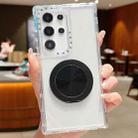 For Samsung Galaxy S21 Ultra 5G Dreamland Transparent MagSafe Holder Phone Case(Black) - 1