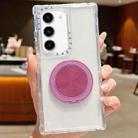 For Samsung Galaxy S22+ 5G Dreamland Transparent MagSafe Holder Phone Case(Dark Purple) - 1