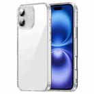 For iPhone 16 Plus PC Hybrid TPU Airbag Shockproof Phone Case(Transparent) - 1
