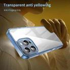 For iPhone 15 Pro PC Hybrid TPU Airbag Shockproof Phone Case(Transparent Blue) - 3