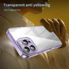 For iPhone 15 Pro PC Hybrid TPU Airbag Shockproof Phone Case(Transparent Purple) - 3