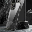 For iPhone 15 PC Hybrid TPU Airbag Shockproof Phone Case(Transparent Black) - 2