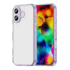 For iPhone 17 PC Hybrid TPU Airbag Shockproof Phone Case(Transparent Purple) - 1