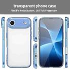 For iPhone 17 Air PC Hybrid TPU Airbag Shockproof Phone Case(Transparent Blue) - 2