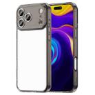 For iPhone 17 Pro Max PC Hybrid TPU Airbag Shockproof Phone Case(Transparent Black) - 1
