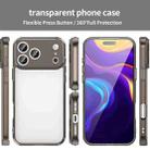 For iPhone 17 Pro Max PC Hybrid TPU Airbag Shockproof Phone Case(Transparent Black) - 2