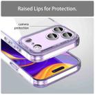 For iPhone 17 Pro Max PC Hybrid TPU Airbag Shockproof Phone Case(Transparent Purple) - 3
