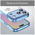 For iPhone 17 Pro PC Hybrid TPU Airbag Shockproof Phone Case(Transparent Blue) - 3