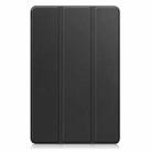 For T-Mobile REVVL Tab 5G Custer Texture 3-Fold Holder Leather Smart Tablet Case(Black) - 2