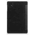 For T-Mobile REVVL Tab 5G Custer Texture 3-Fold Holder Leather Smart Tablet Case(Black) - 3