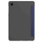 For T-Mobile REVVL Tab 2 Custer Texture 3-Fold Holder Leather Smart Tablet Case(Dark Blue) - 3