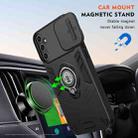 For Samsung Galaxy S25 5G Camshield Ring Holder Phone Case(Black) - 3