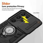 For Samsung Galaxy S25 Ultra 5G Camshield Ring Holder Phone Case(Black) - 3