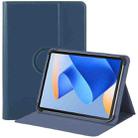 7-8 inch Voltage Hook 360 Rotation Leather Tablet Case(Dark Blue) - 1