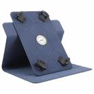 9-10 inch Voltage Hook 360 Rotation Leather Tablet Case(Dark Blue) - 3