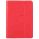 9-10 inch Voltage Hook 360 Rotation Leather Tablet Case(Red) - 2