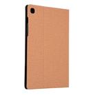 For Samsung Galaxy Tab A7 / T500 Fabric Texture Horizontal Flip PU Leather Case with Holder(Gold) - 3