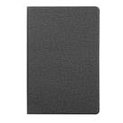 For Samsung Galaxy Tab A7 / T500 Fabric Texture Horizontal Flip PU Leather Case with Holder(Black) - 2