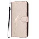 For TCL 40 XL Triangle Pattern Buckle Clasp Leather Phone Case(Rose Gold) - 2