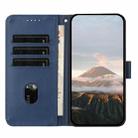 For TCL 503 Triangle Pattern Buckle Clasp Leather Phone Case(Royal Blue) - 3