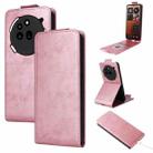 For Nothing Phone 3a Pro Magnetic Vertical Flip Leather Phone Case with Buckle(Rose Gold) - 1