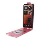 For Nothing Phone 3a Pro Magnetic Vertical Flip Leather Phone Case with Buckle(Rose Gold) - 3