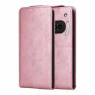 For Nothing Phone 3a Magnetic Vertical Flip Leather Phone Case with Buckle(Rose Gold) - 2