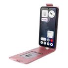 For Nothing Phone 3a Magnetic Vertical Flip Leather Phone Case with Buckle(Rose Gold) - 3