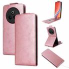 For Realme P3 Pro Magnetic Vertical Flip Leather Phone Case with Buckle(Rose Gold) - 1