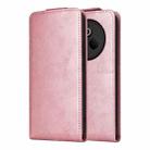 For Realme P3 Pro Magnetic Vertical Flip Leather Phone Case with Buckle(Rose Gold) - 2