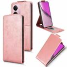 For Realme P3 5G Global / Neo7x 5G Magnetic Vertical Flip Leather Phone Case with Buckle(Rose Gold) - 1