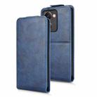 For Realme P3 Ultra 5G Magnetic Vertical Flip Leather Phone Case with Buckle(Blue) - 2
