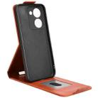 For Realme P3 Ultra 5G Magnetic Vertical Flip Leather Phone Case with Buckle(Brown) - 3