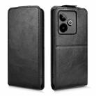 For Realme GT 7 5G Global Magnetic Vertical Flip Leather Phone Case with Buckle(Black) - 2
