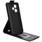 For Realme GT 7 5G Global Magnetic Vertical Flip Leather Phone Case with Buckle(Black) - 3