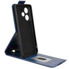 For Realme GT 7 5G Global Magnetic Vertical Flip Leather Phone Case with Buckle(Blue) - 3