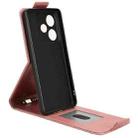 For Realme GT 7 5G Global Magnetic Vertical Flip Leather Phone Case with Buckle(Rose Gold) - 3
