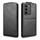 For Realme C71 4G Magnetic Vertical Flip Leather Phone Case with Buckle(Black) - 2