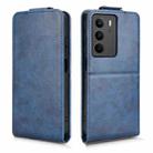 For Realme C71 4G Magnetic Vertical Flip Leather Phone Case with Buckle(Blue) - 2