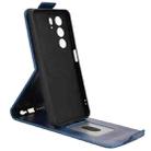 For Realme C71 4G Magnetic Vertical Flip Leather Phone Case with Buckle(Blue) - 3