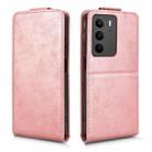 For Realme C71 4G Magnetic Vertical Flip Leather Phone Case with Buckle(Rose Gold) - 2