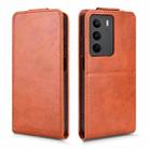 For Realme C71 4G Magnetic Vertical Flip Leather Phone Case with Buckle(Brown) - 2