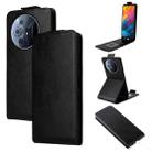For TCL 50 Nxtpaper 5G / 50 Pro Nxtpaper 5G Magnetic Vertical Flip Leather Phone Case with Buckle(Black) - 1