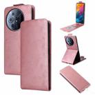 For TCL 50 Nxtpaper 5G / 50 Pro Nxtpaper 5G Magnetic Vertical Flip Leather Phone Case with Buckle(Rose Gold) - 1