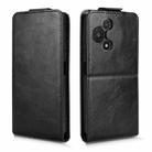 For TCL 60R 5G / 60 5G Magnetic Vertical Flip Leather Phone Case with Buckle(Black) - 1