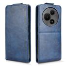 For TCL 60 NxtPaper Magnetic Vertical Flip Leather Phone Case with Buckle(Blue) - 2