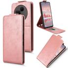 For TCL 60 NxtPaper Magnetic Vertical Flip Leather Phone Case with Buckle(Rose Gold) - 1