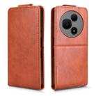 For TCL 60 NxtPaper Magnetic Vertical Flip Leather Phone Case with Buckle(Brown) - 2