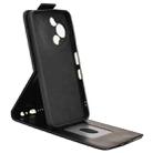 For TCL 60 SE NxtPaper 5G Magnetic Vertical Flip Leather Phone Case with Buckle(Black) - 3